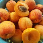 Albicocche fresche su un tavolo, simbolo di salute e benefici nutrizionali.